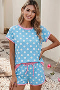 Polka Dot Casual Short Set
