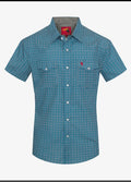 Men's Short Sleeve Pearl Snap Print Shirt