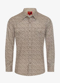 Men's Western Pearl Snap Print