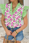 Floral Striped Blouse