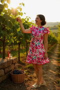 Flutter Short Sleeve Mini Dress