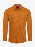 Men's Western Solid Twill Shirt