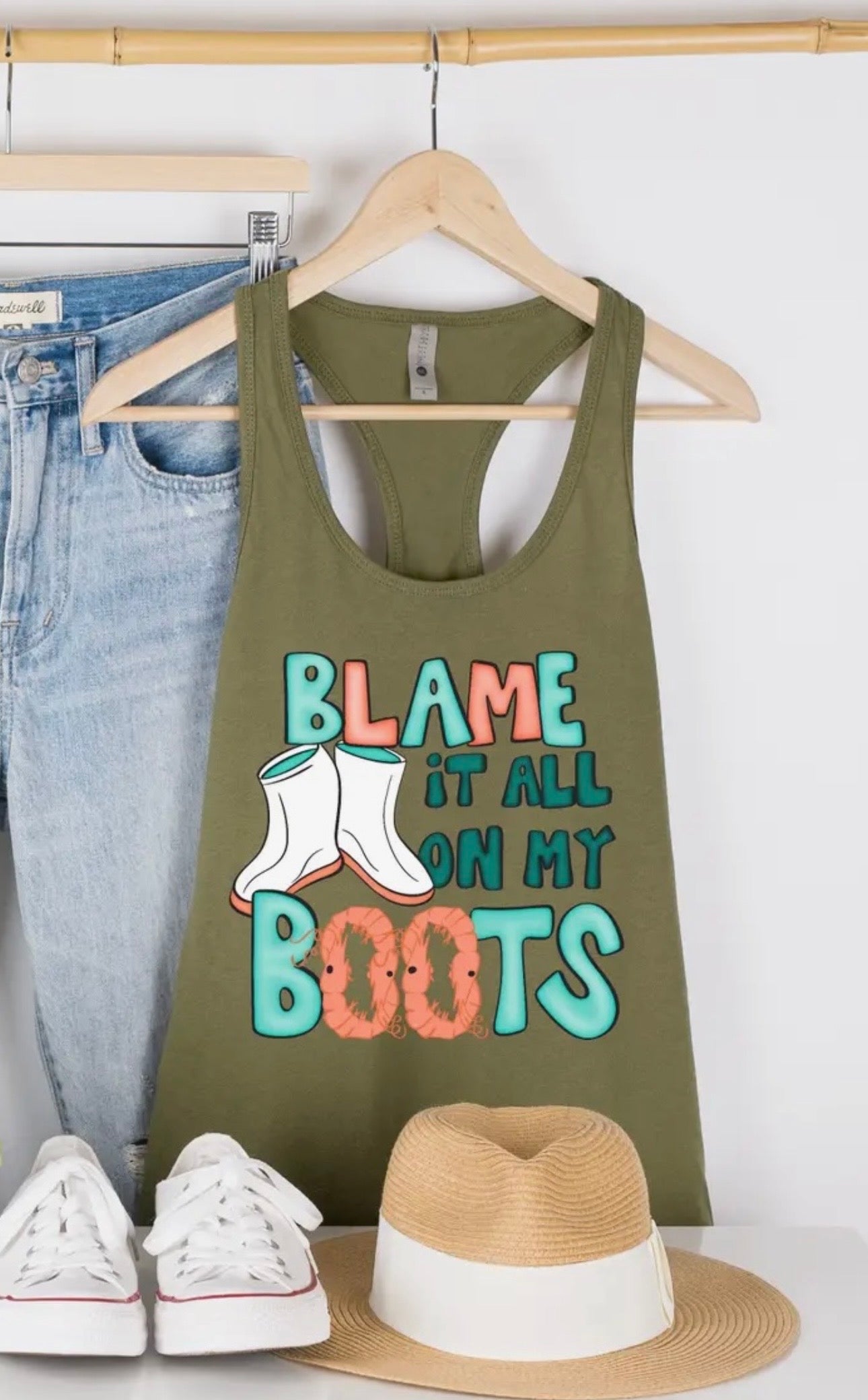 Blame It All On My Boots Tank Top