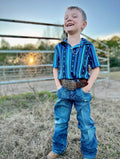 Boys Southern Blues Western Shirt