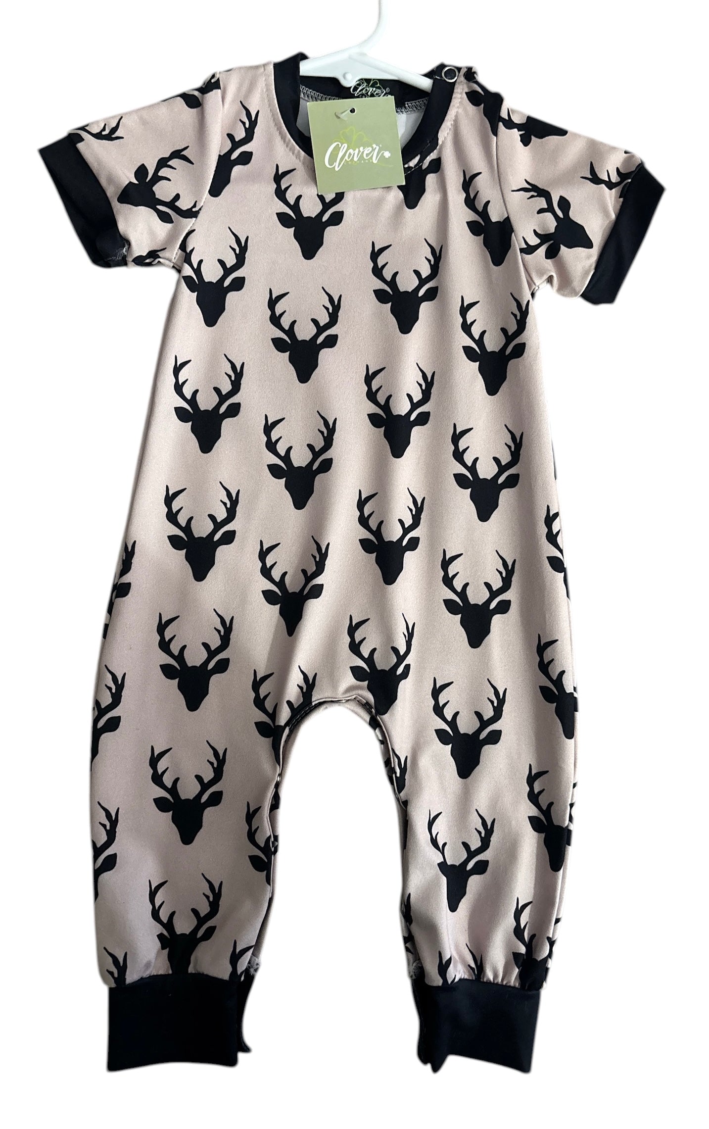 Infant Girl's Deer Head Romper