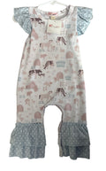Infant Girls Farm Animals Romper