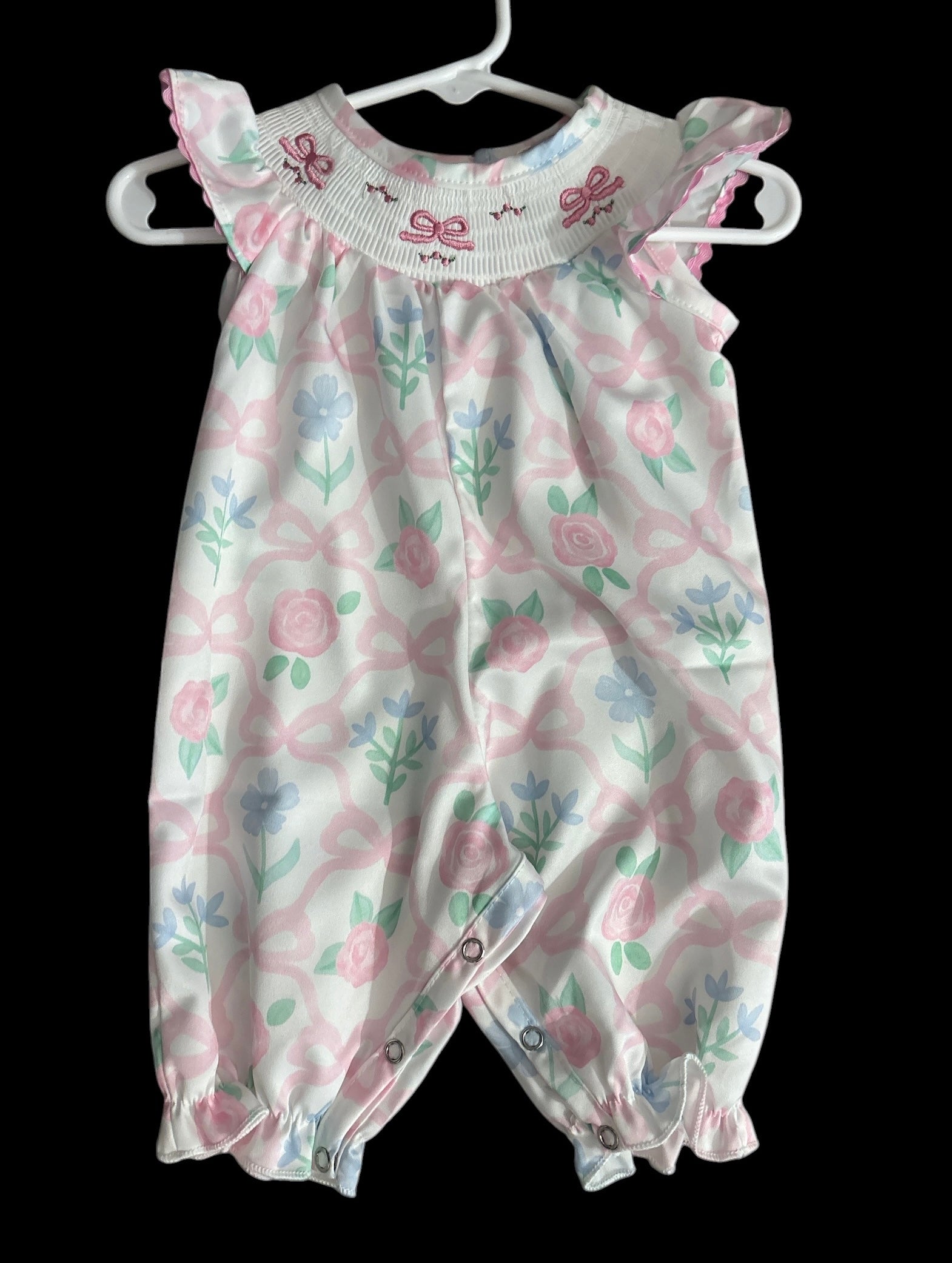 Infant Girl's Floral Romper