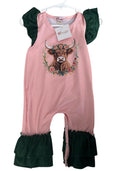 Infant Girl's Highland Cow Romper