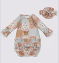 Infant Girls Howdy Gown with Headband