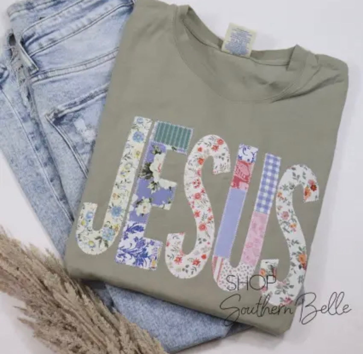 Women's Jesus Patchwork Shirt