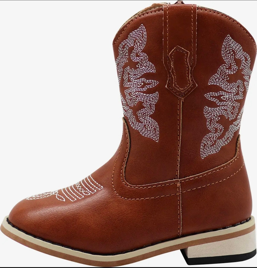 Norty Kids Light Brown Cowboy Boots