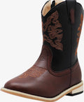 Norty Kids Brown/Black Cowboy Boots
