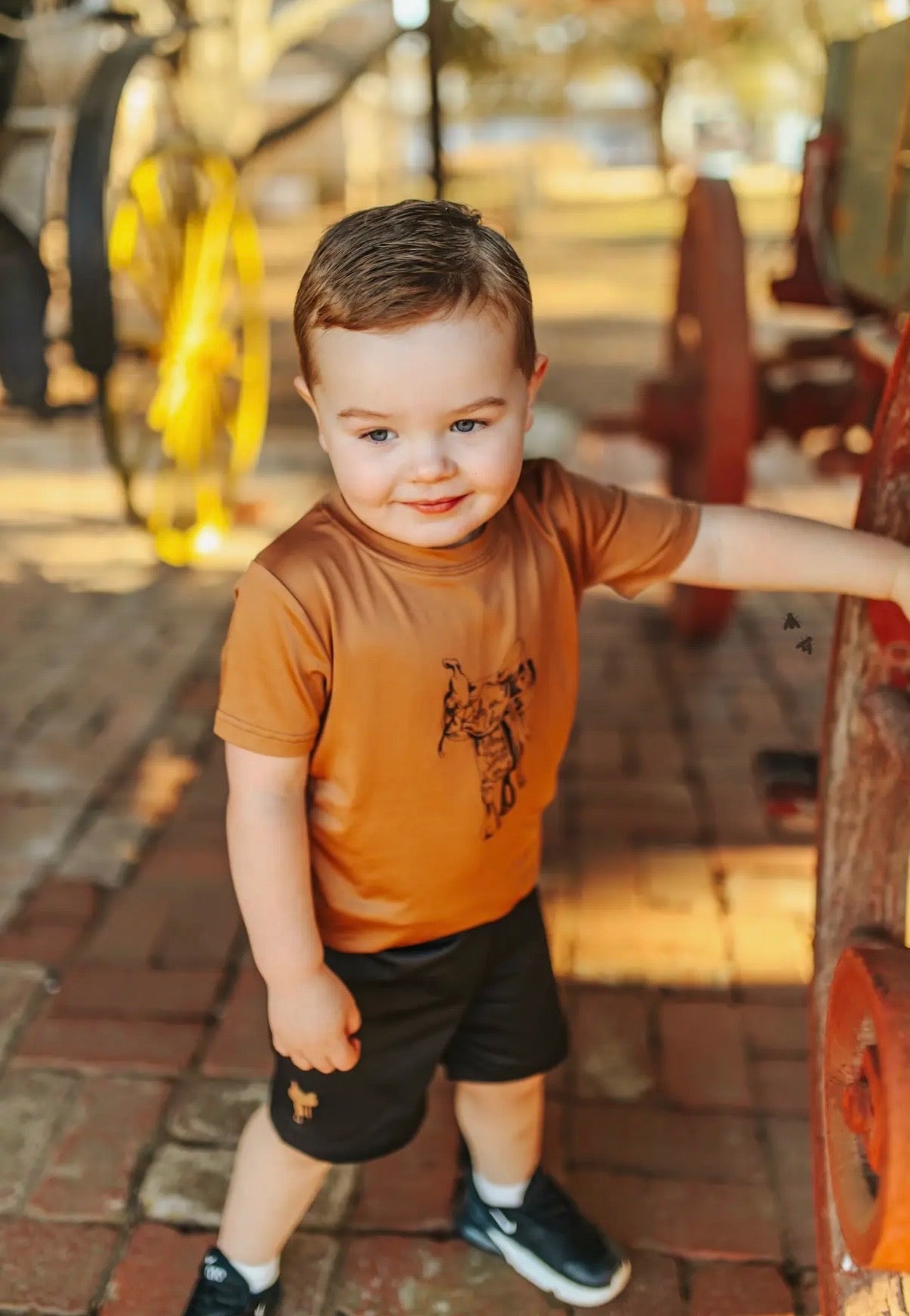 Boys Saddle Short Set