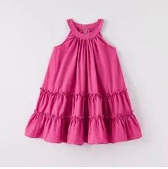 Girl's Sleeveless Pink Dress