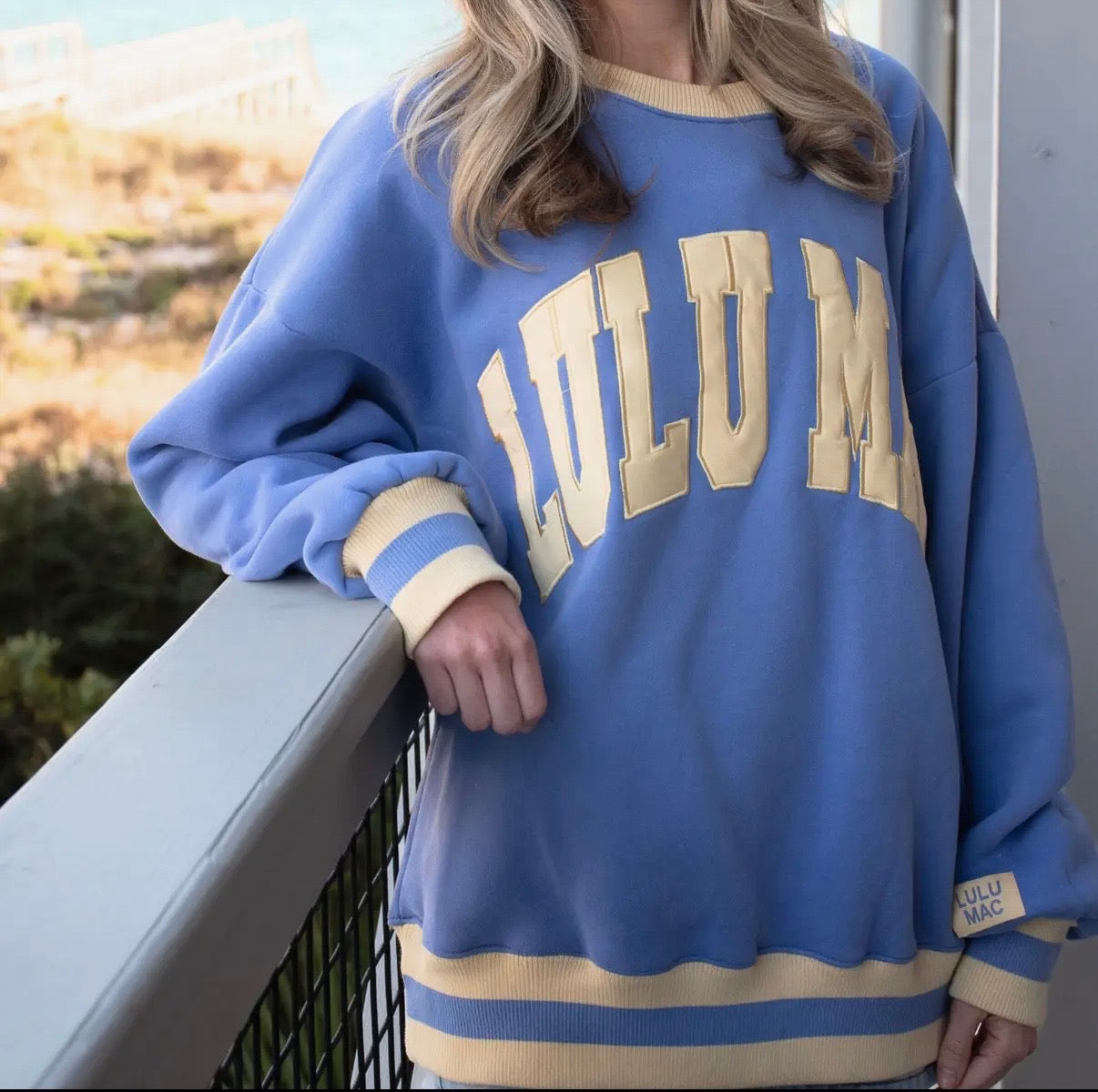 LuLu Mac Blue and Yellow Sweatshirt