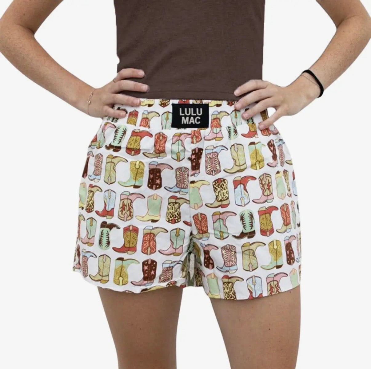 LuLu Mac Adult Cowboy Boots Shorts