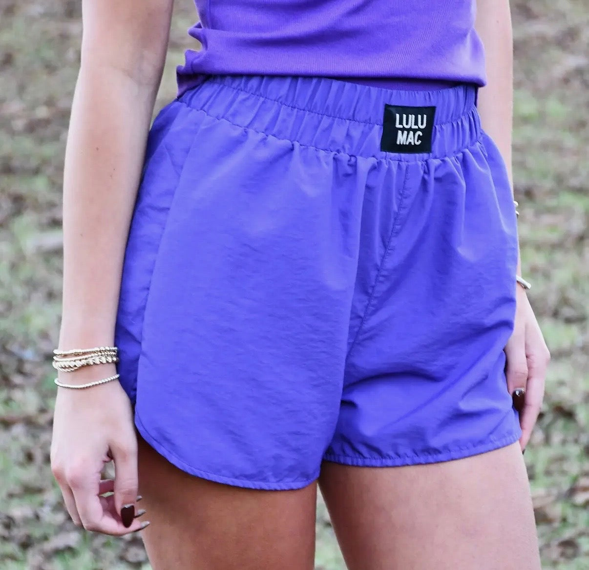 Purple LuLu Mac Shorts