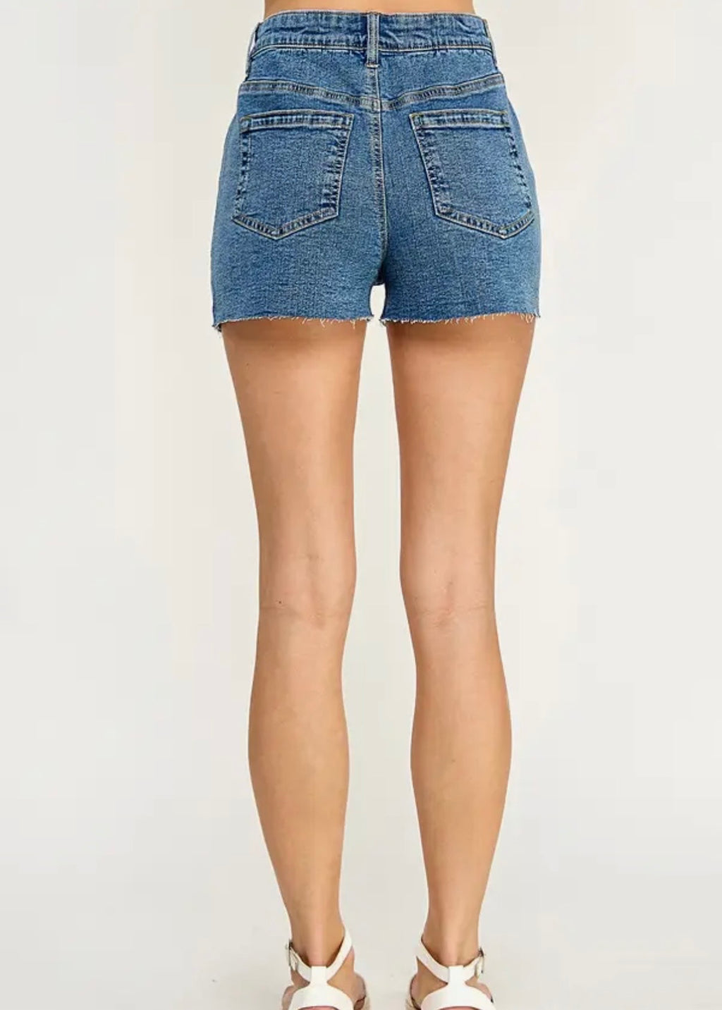 Raw Cut Denim Shorts