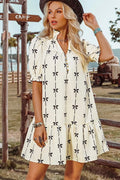 Bowknot Mini Bubble Dress