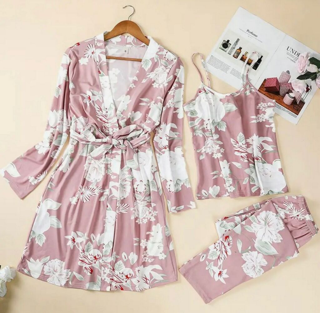 Women's Pink Floral PJ Set