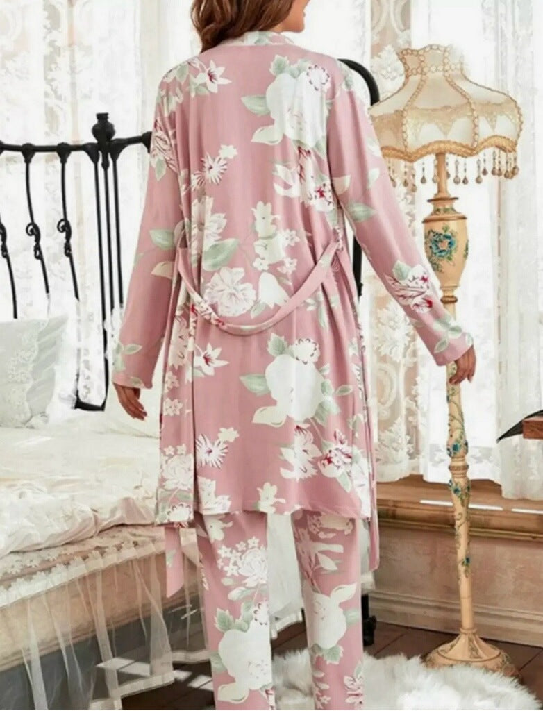 Women's Pink Floral PJ Set
