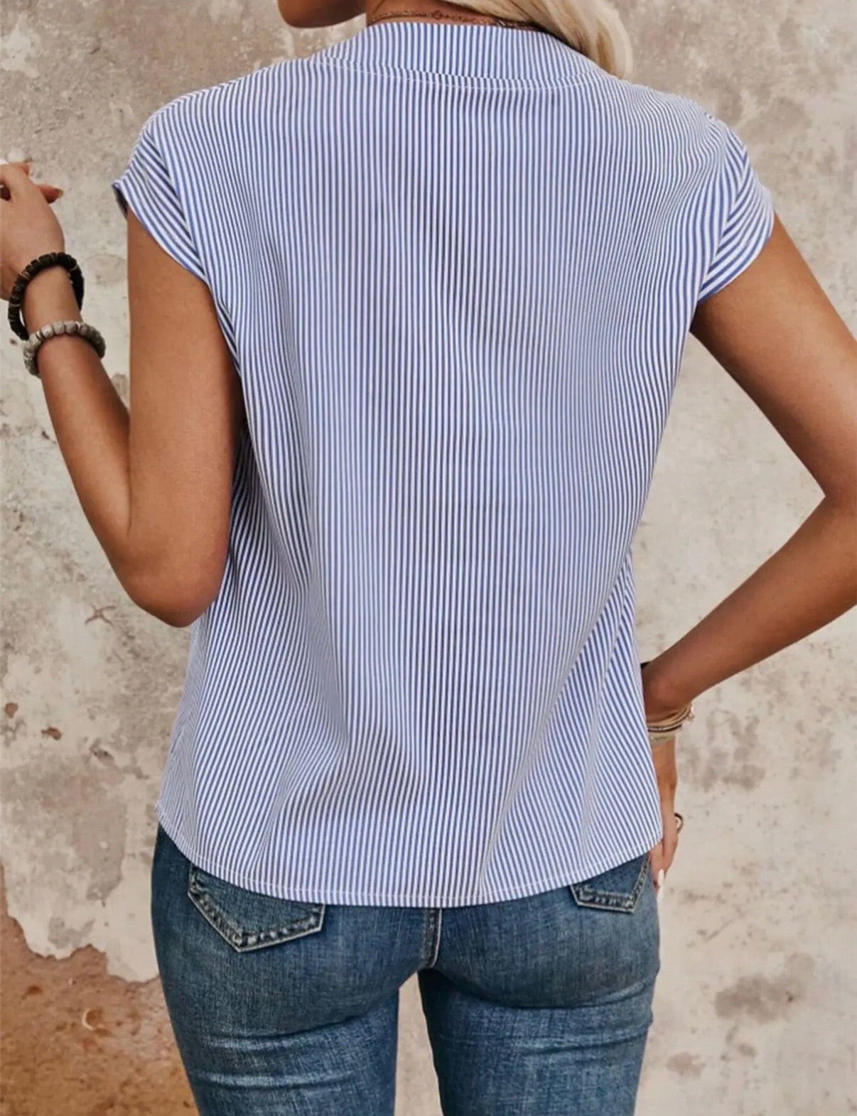 Women's V-Neck Short Sleeved Shirt
