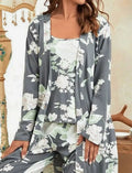 Women's Blue Floral PJ Set